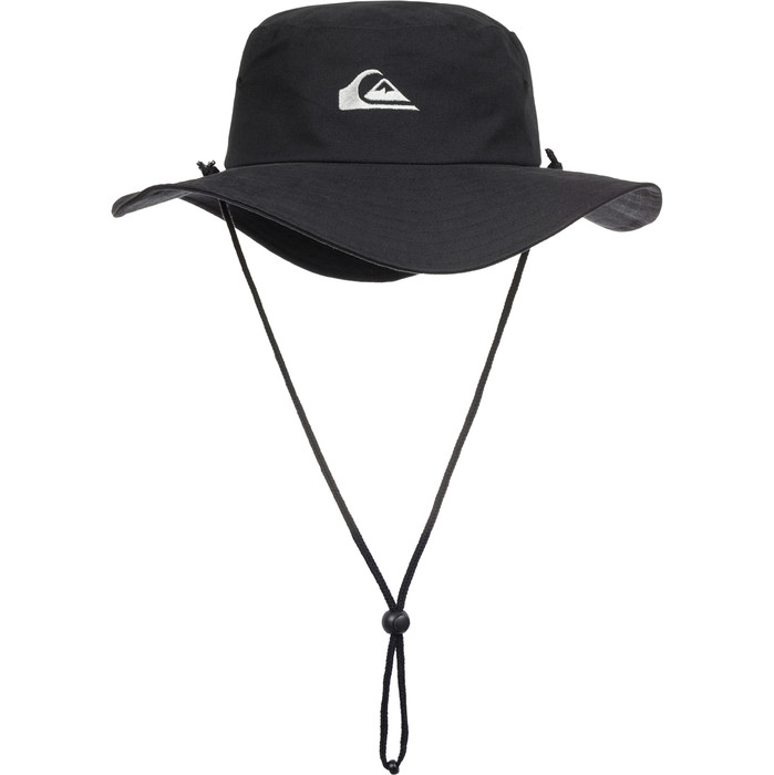 2024 Quiksilver Bushmaster Bucket Hat Black AQYHA03314